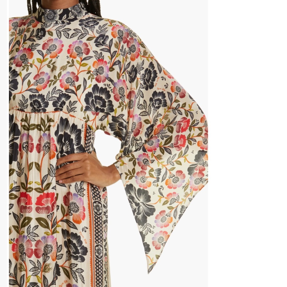 NWT $295 FARM RIO Romantic Garden Maxi Dress in size Small! - Picture 6 of 10